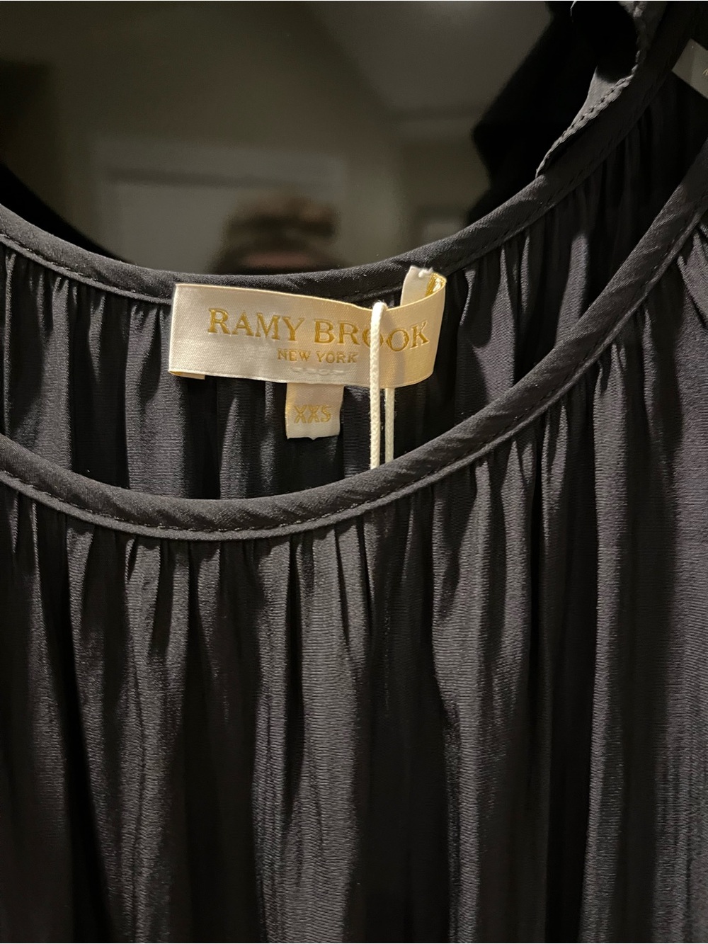 NWT Ramy Brook Black Ruffle-Trim Midi Skirt - Picture 7 of 7